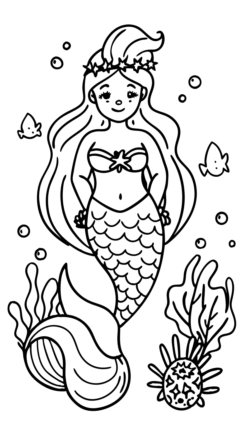 coloriages de sirène